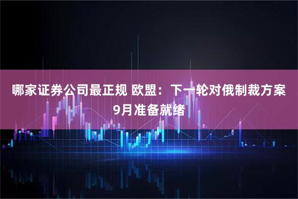 哪家证券公司最正规 欧盟：下一轮对俄制裁方案9月准备就绪