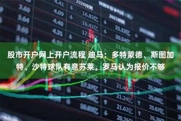 股市开户网上开户流程 迪马：多特蒙德、斯图加特、沙特球队有意苏莱，罗马认为报价不够